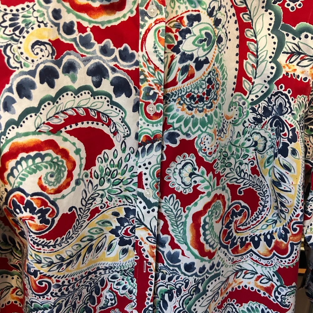 Chaps Women's Shirt Sz 2X No Iron - Picture 5 of 6
